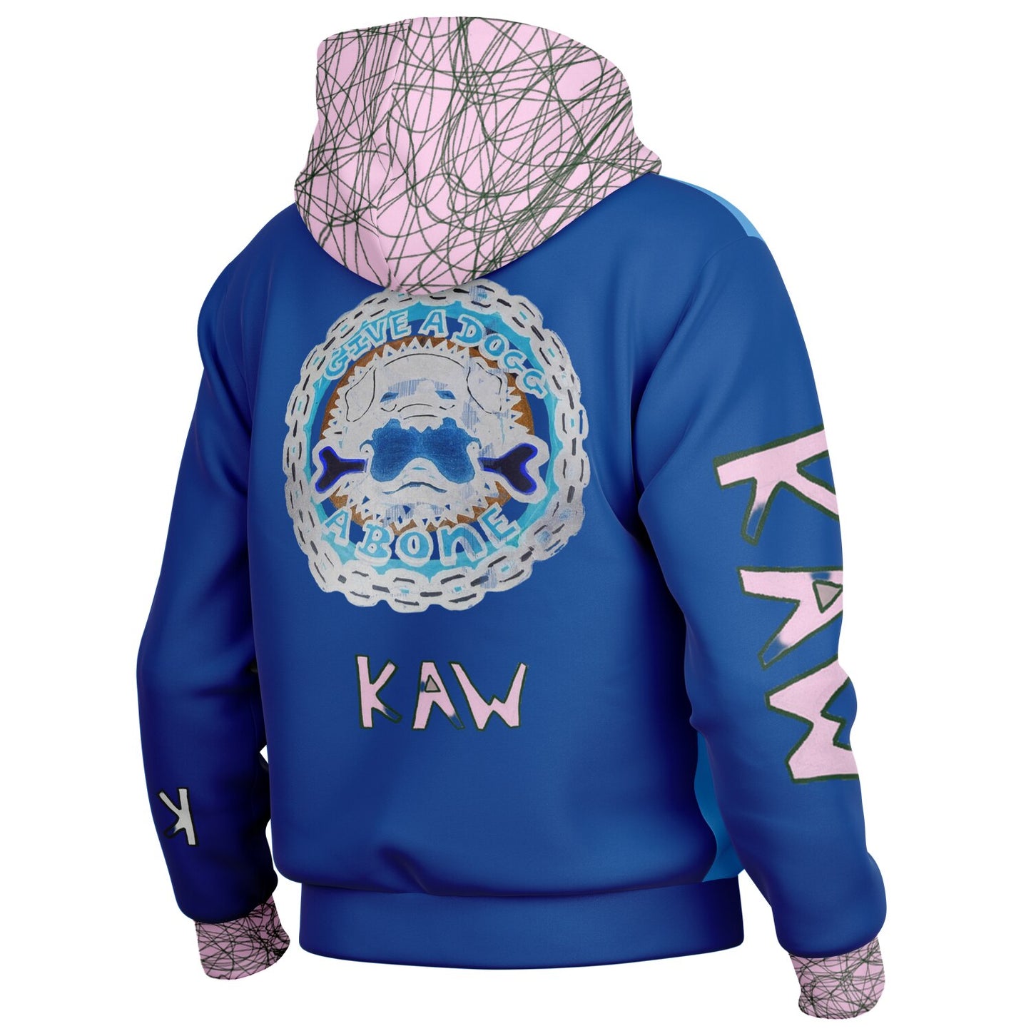 K.A.W GIVE A DOG A BONE Baseball Jacket