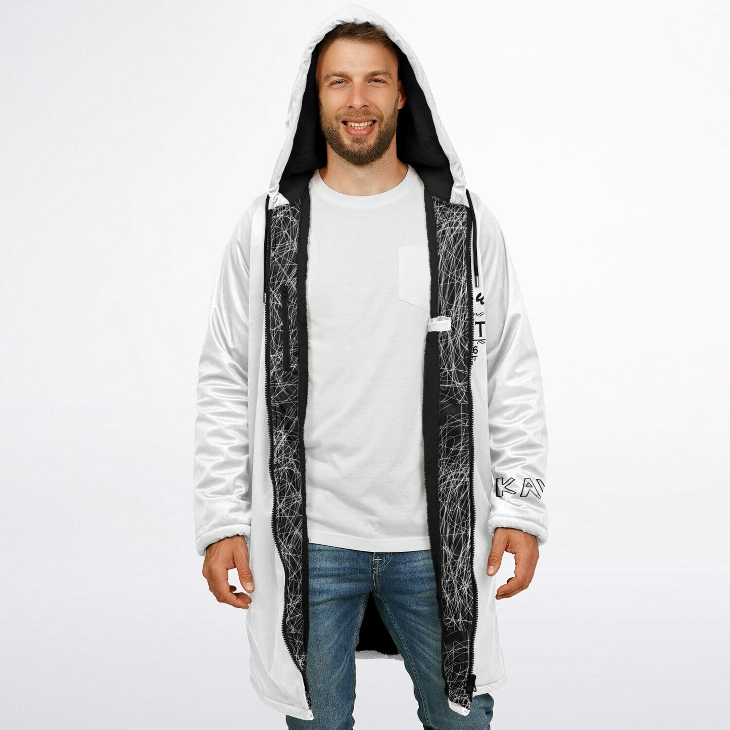 K.A.W GIVE A DOG A BONE Zipper Cloak