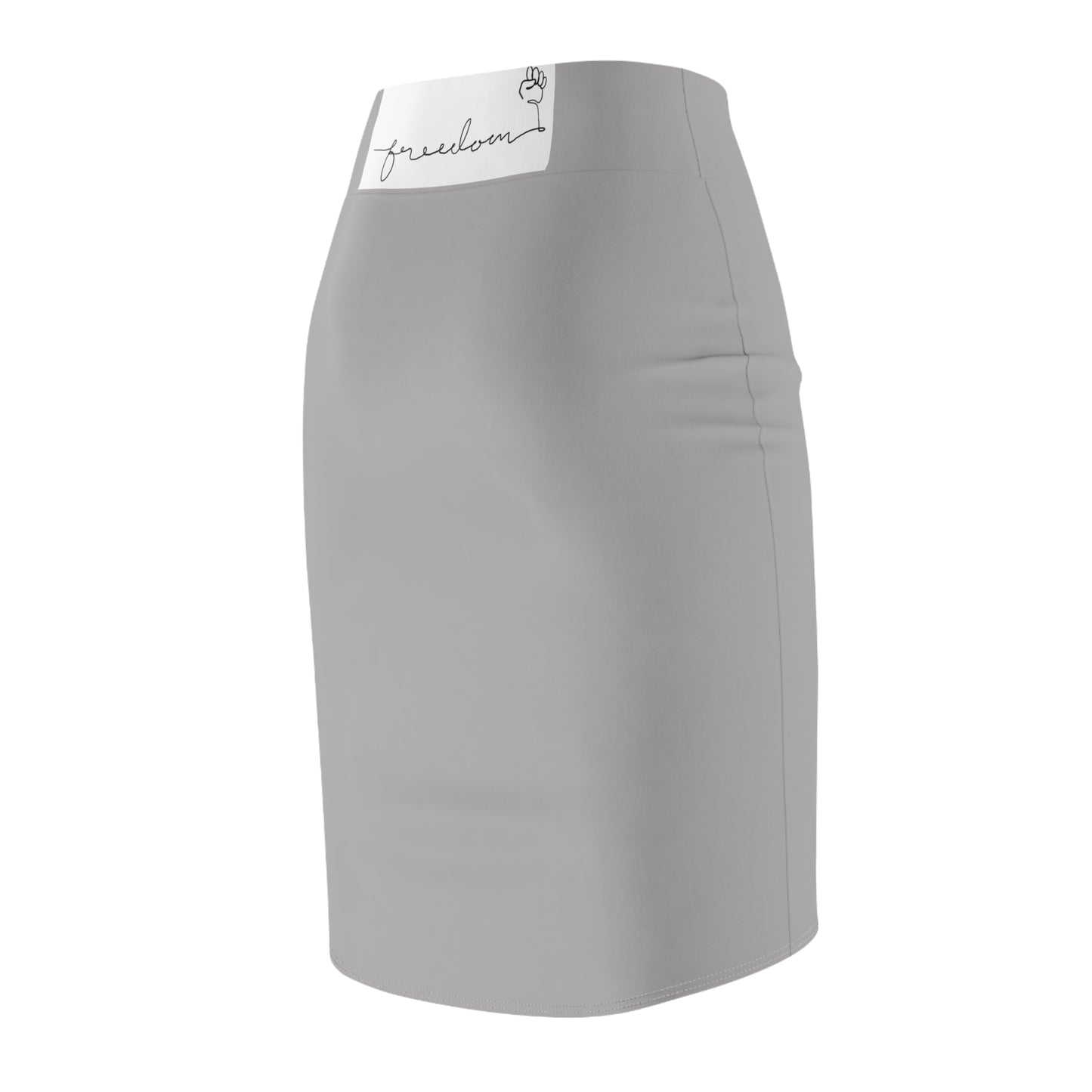 FREEDOM Fourn Pencil Skirt Lite Grey