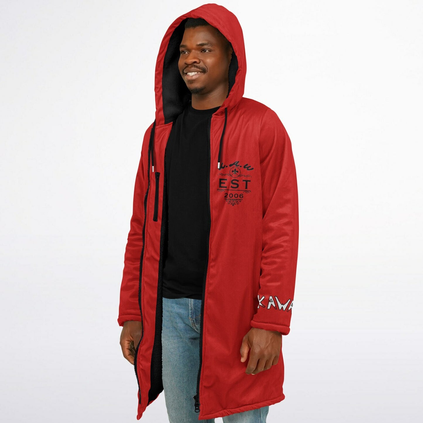 K.A.W GIVE A DOG A BONE Zipper Cloak