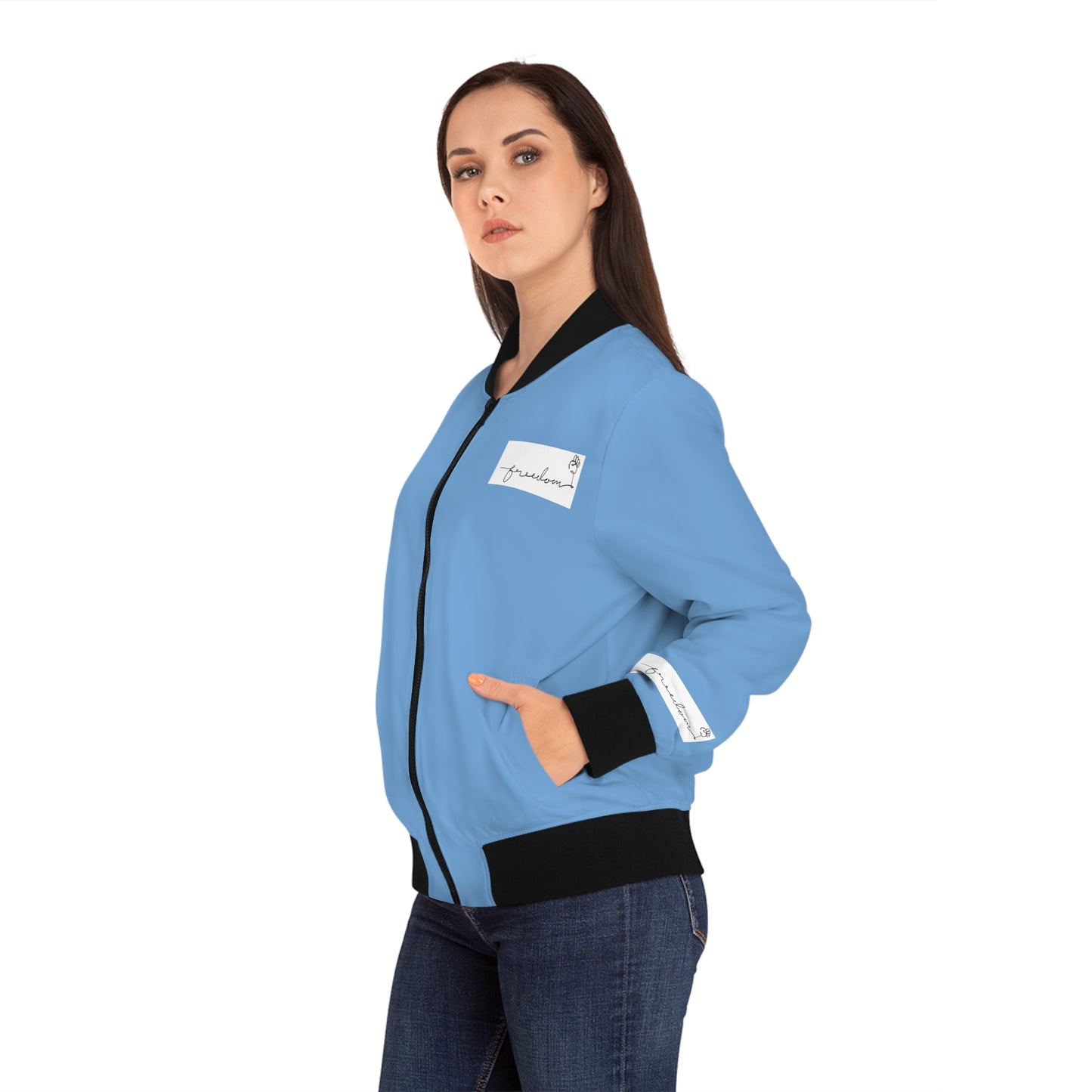 FREEDOM Women's Bomber Jacket Lite BLUE