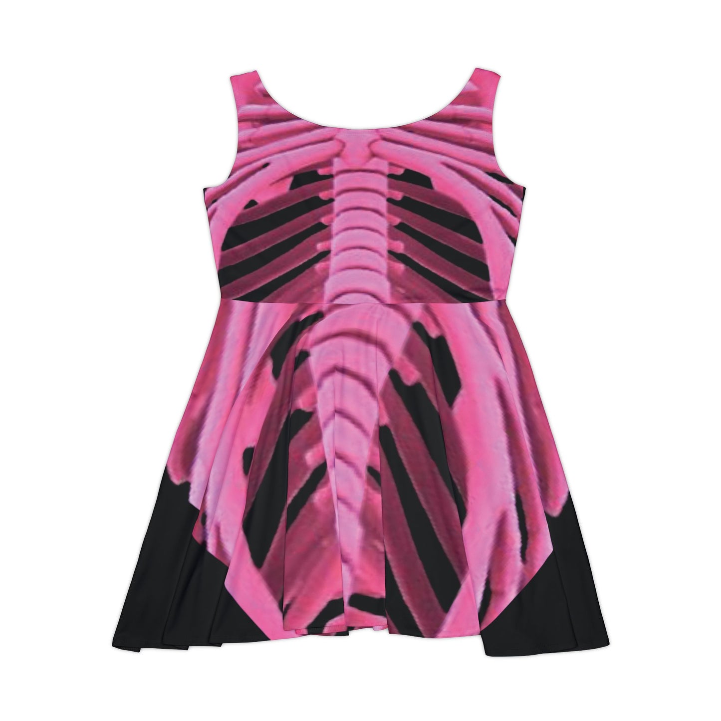 KAW Pink Skeleton Skater Dress
