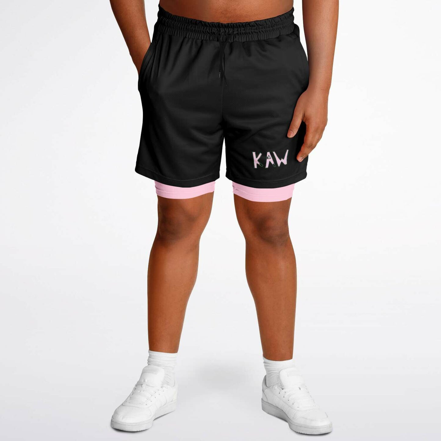 KAW Pink 2-in-1 Shorts
