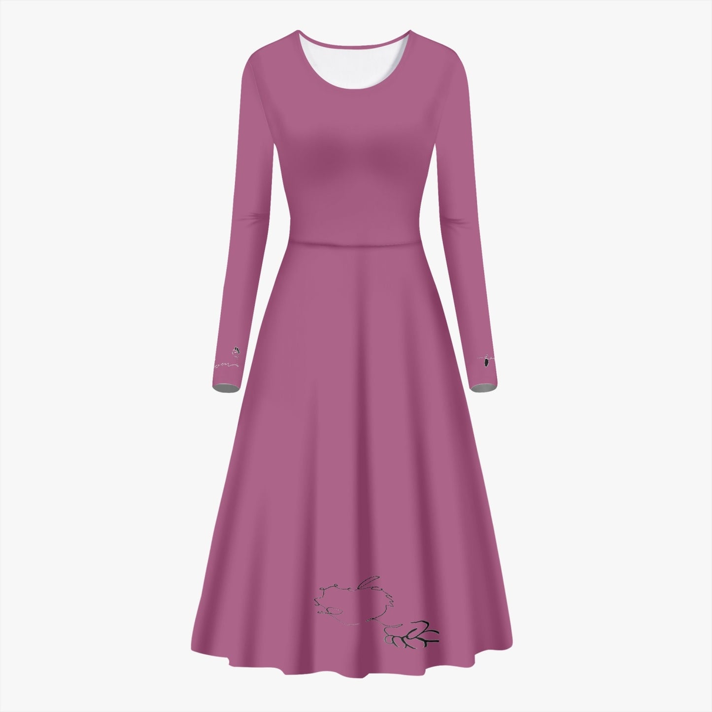 FREEDOM Women's Long-Sleeve One-piece Dress