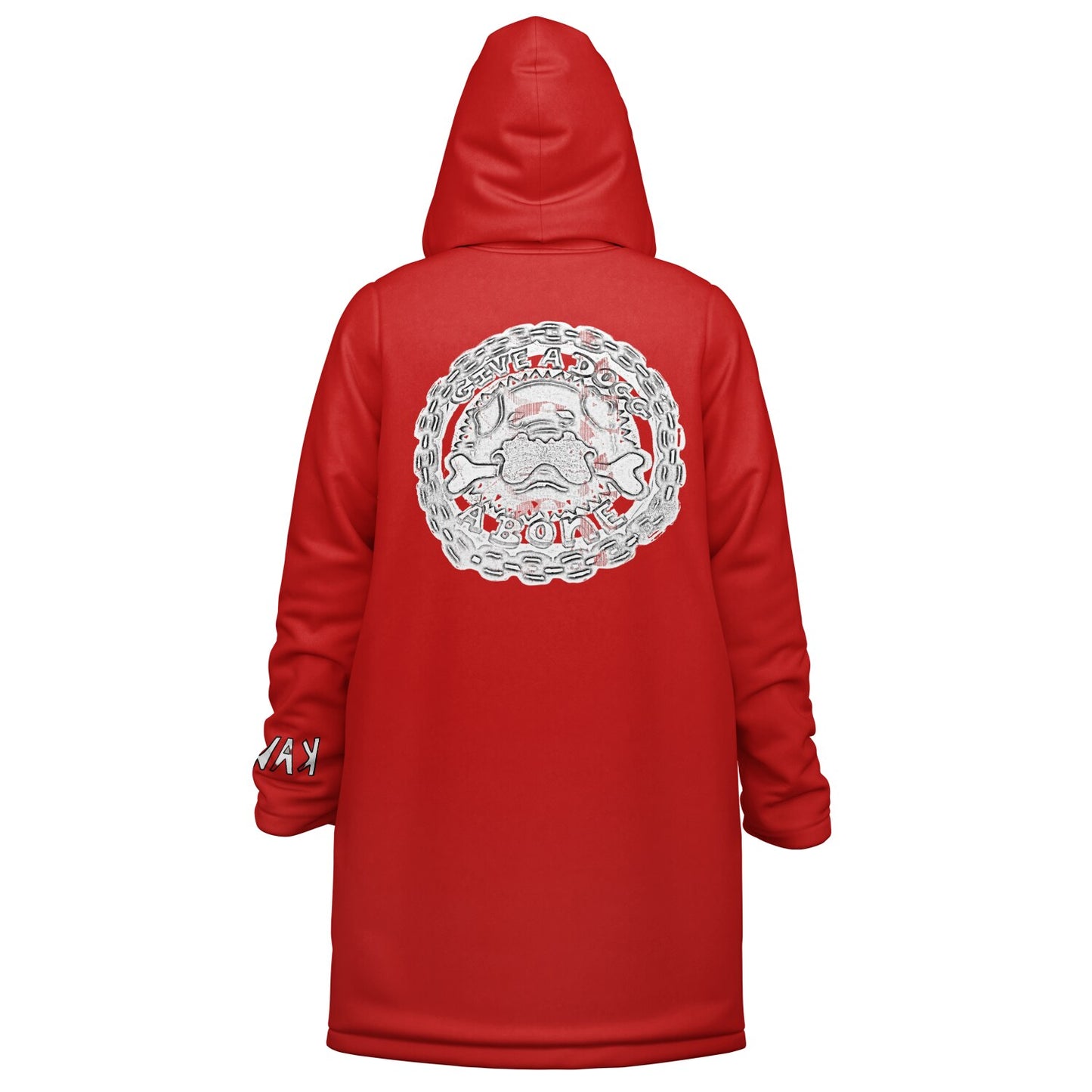K.A.W GIVE A DOG A BONE Zipper Cloak