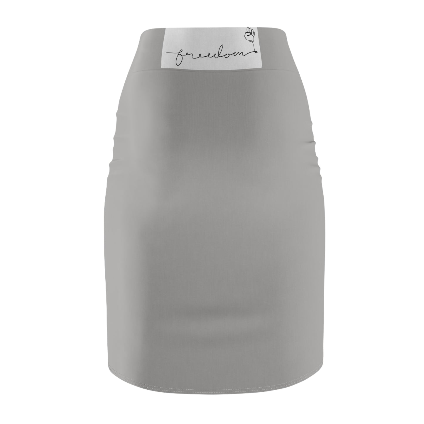 FREEDOM Fourn Pencil Skirt Lite Grey