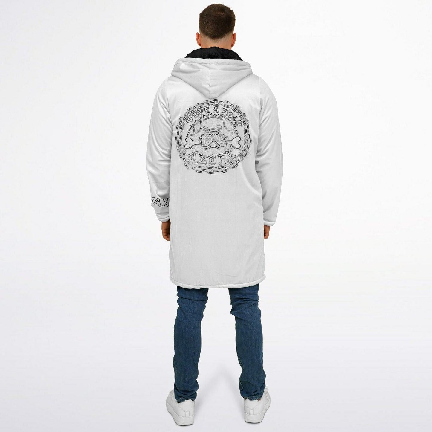 K.A.W GIVE A DOG A BONE Zipper Cloak