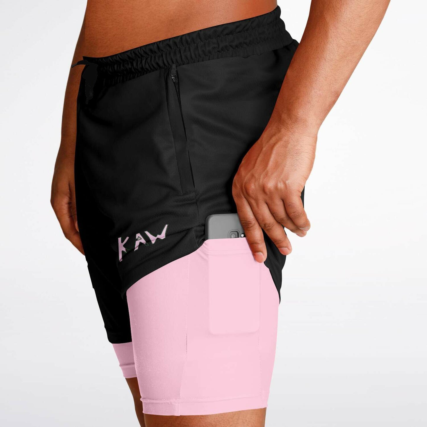 KAW Pink 2-in-1 Shorts