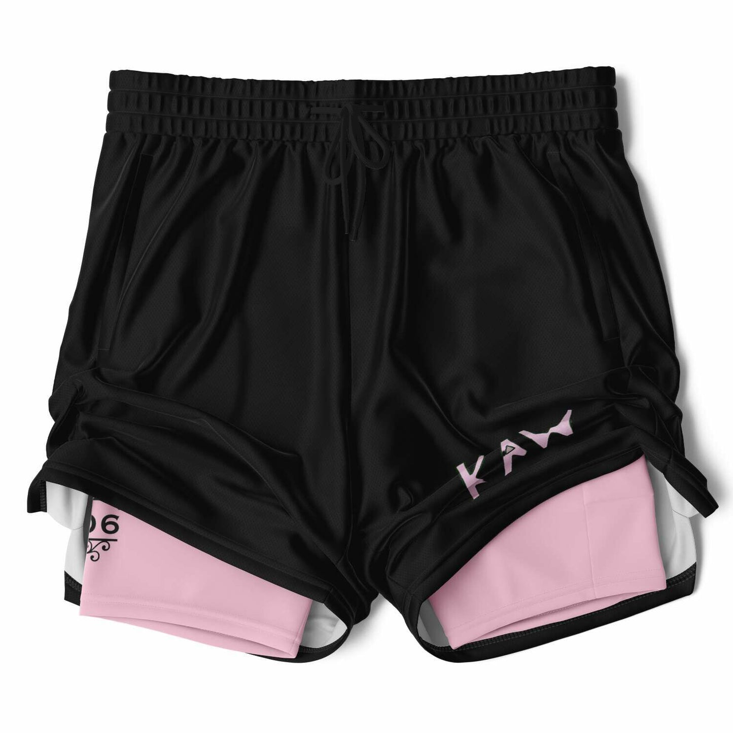 KAW Pink 2-in-1 Shorts