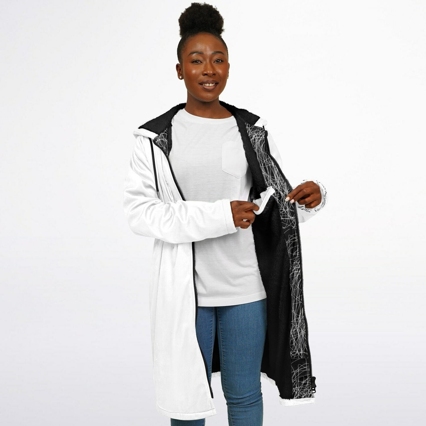 K.A.W GIVE A DOG A BONE Zipper Cloak