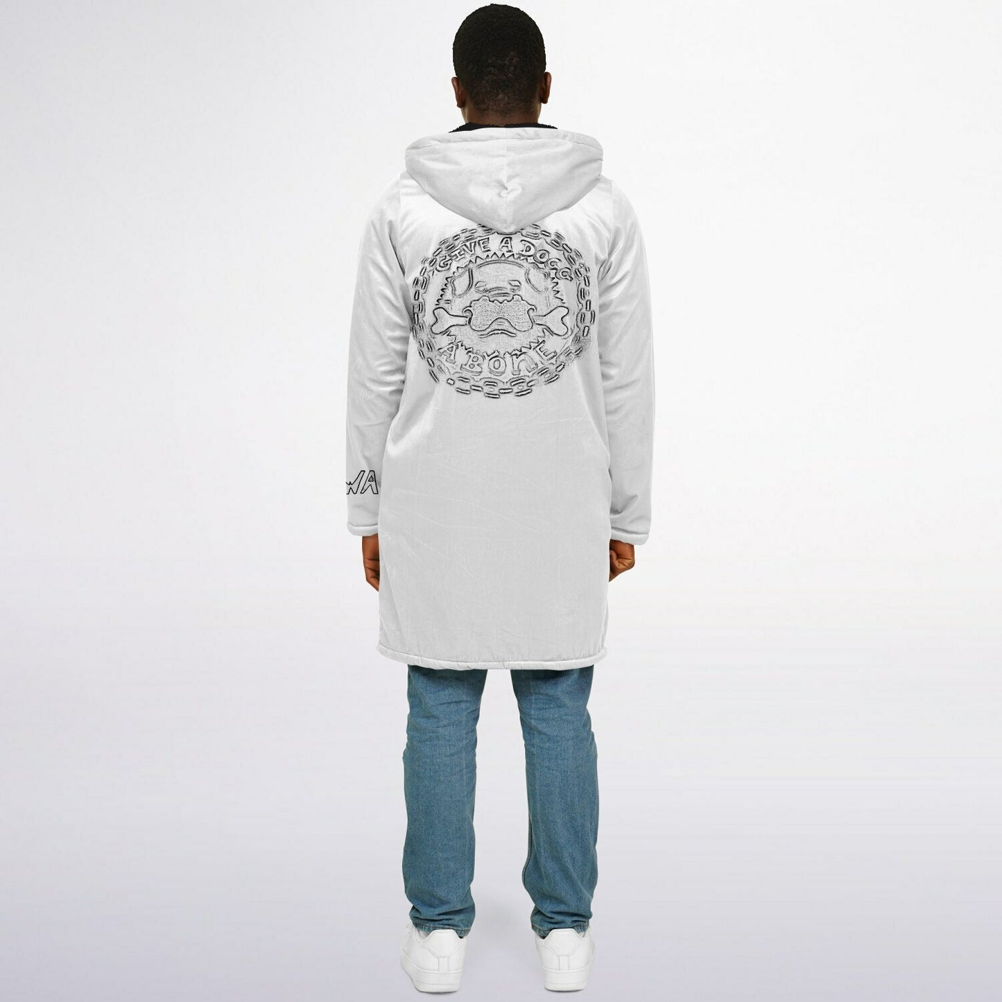 K.A.W GIVE A DOG A BONE Zipper Cloak