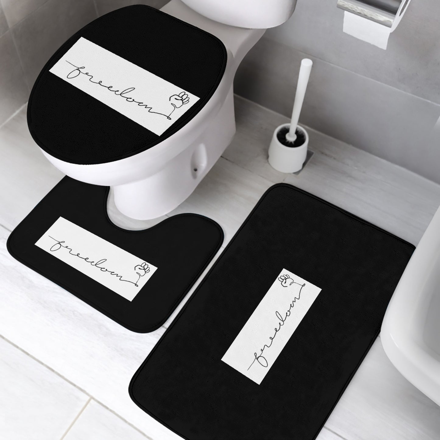 FREEDOM 3 Pcs Toilet Rug Set