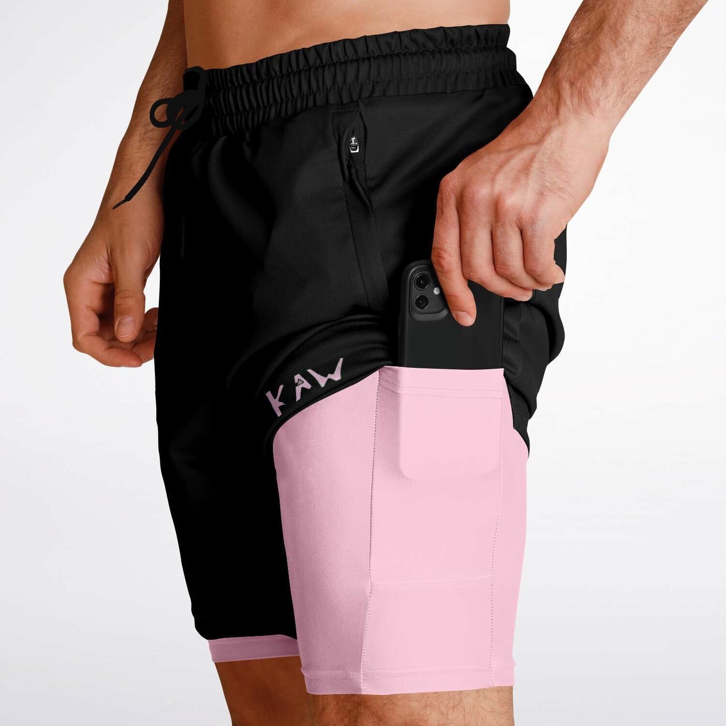 KAW Pink 2-in-1 Shorts