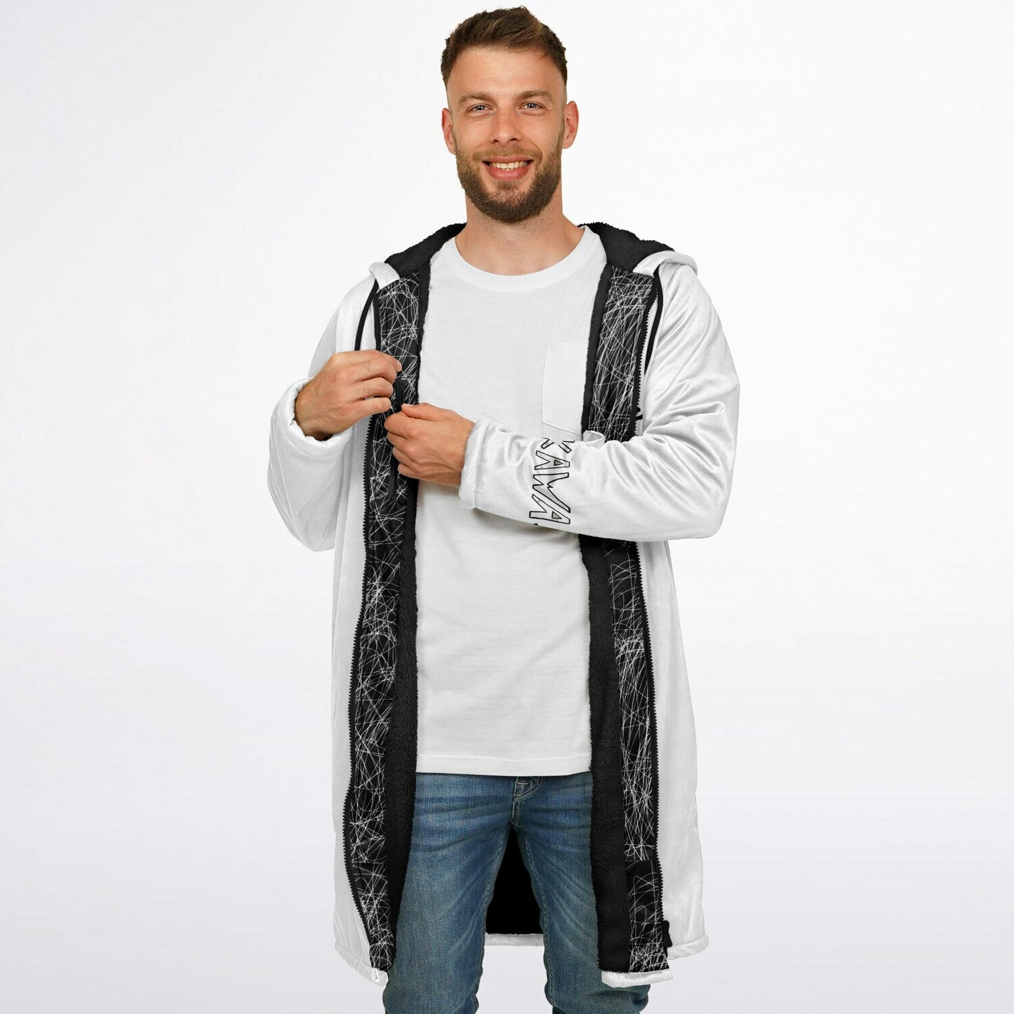 K.A.W GIVE A DOG A BONE Zipper Cloak