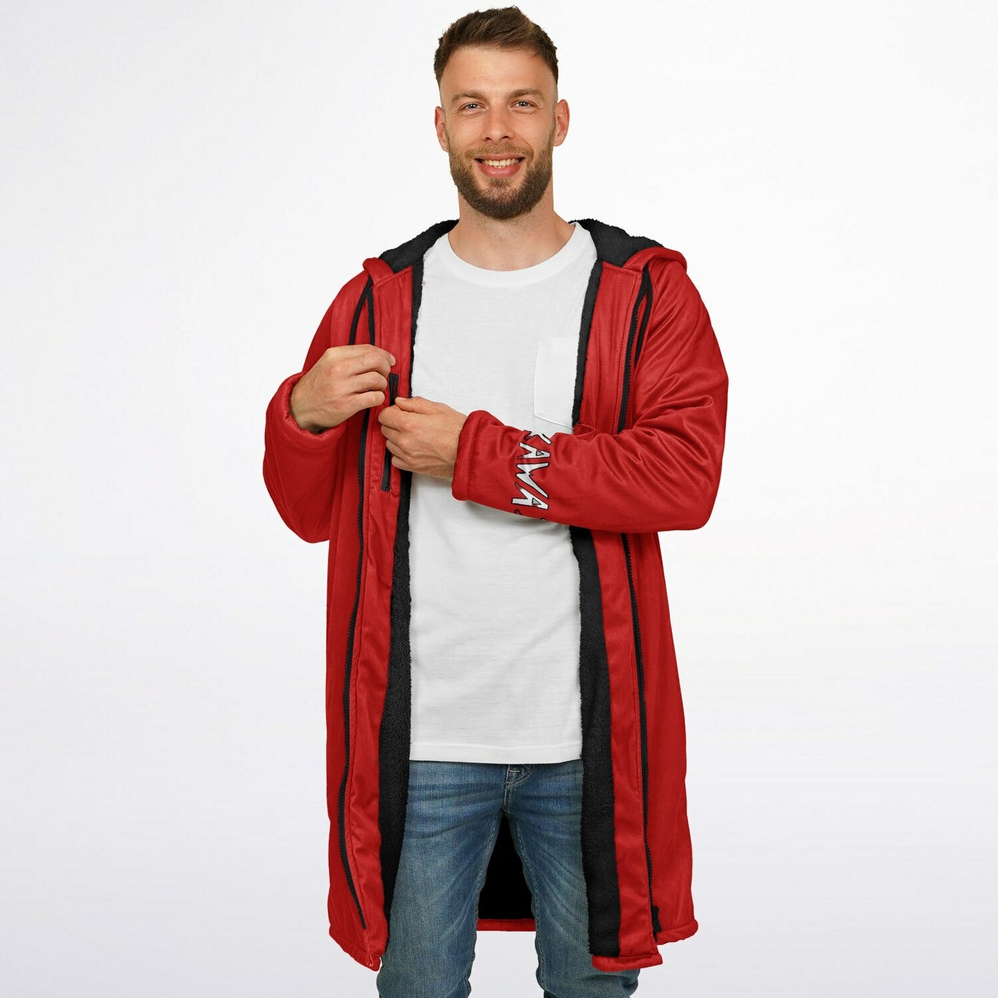 K.A.W GIVE A DOG A BONE Zipper Cloak