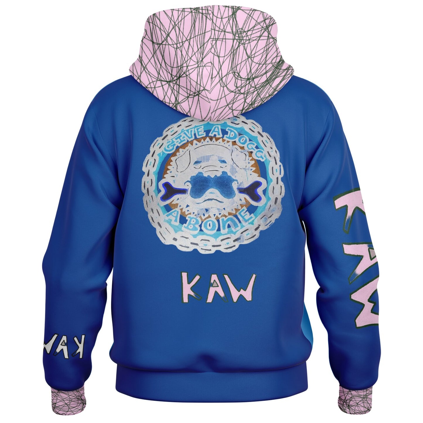 K.A.W GIVE A DOG A BONE Baseball Jacket