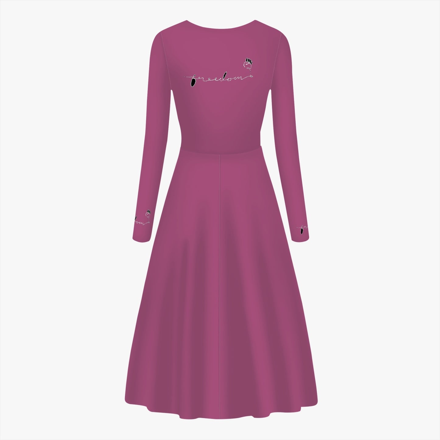 FREEDOM Women's Long-Sleeve One-piece Dress