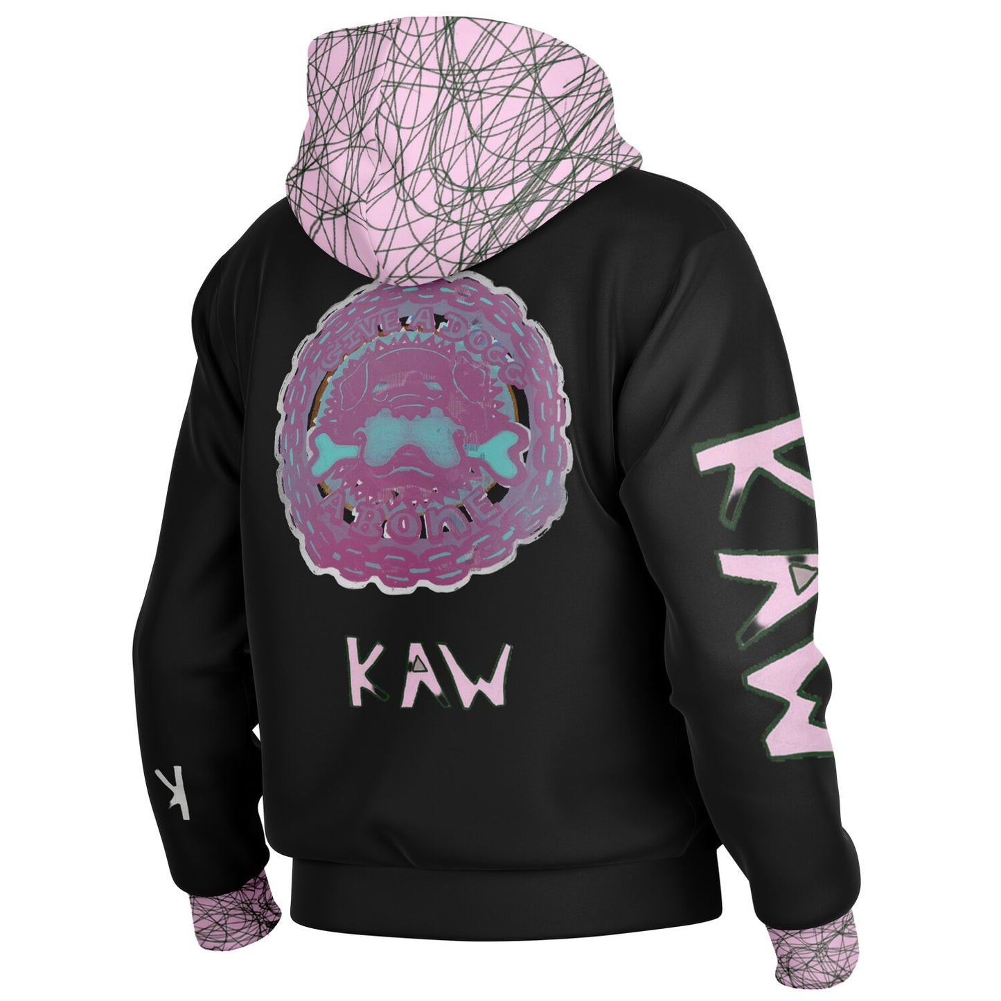 K.A.W GIVE A DOG A BONE Baseball Jacket