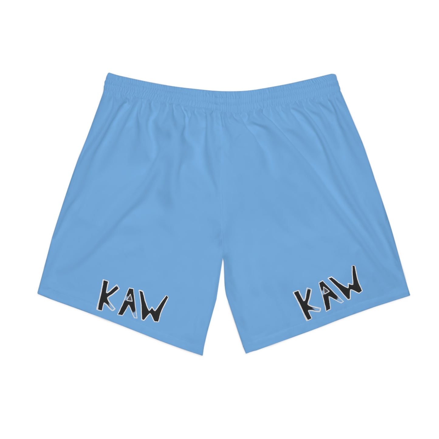 K.A.W. Men's Elastic Beach Shorts Blue/Black