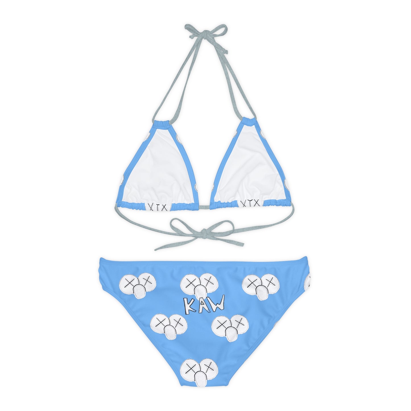 K.A.W. Strappy Bikini Set Blue