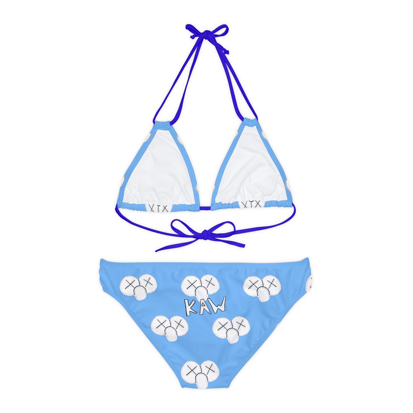 K.A.W. Strappy Bikini Set Blue