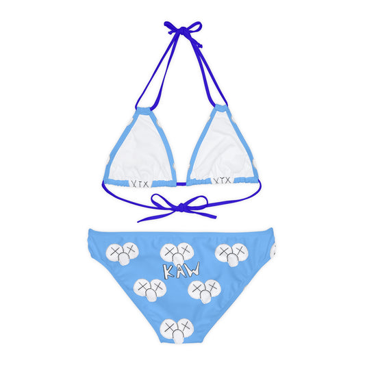 K.A.W. Strappy Bikini Set Blue