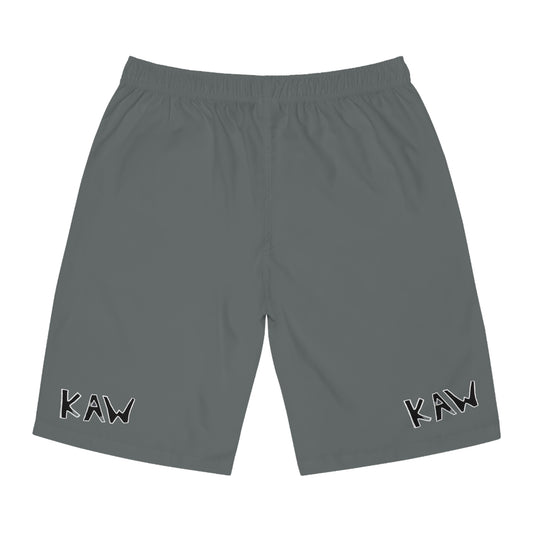 K.A.W. Men's Board Shorts Grey/Black