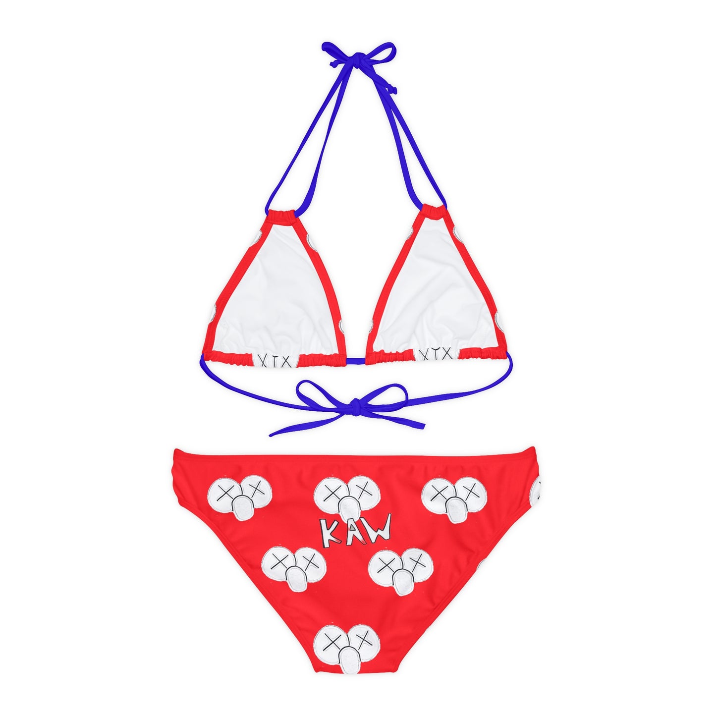 K.A.W. Strappy Bikini Set Red