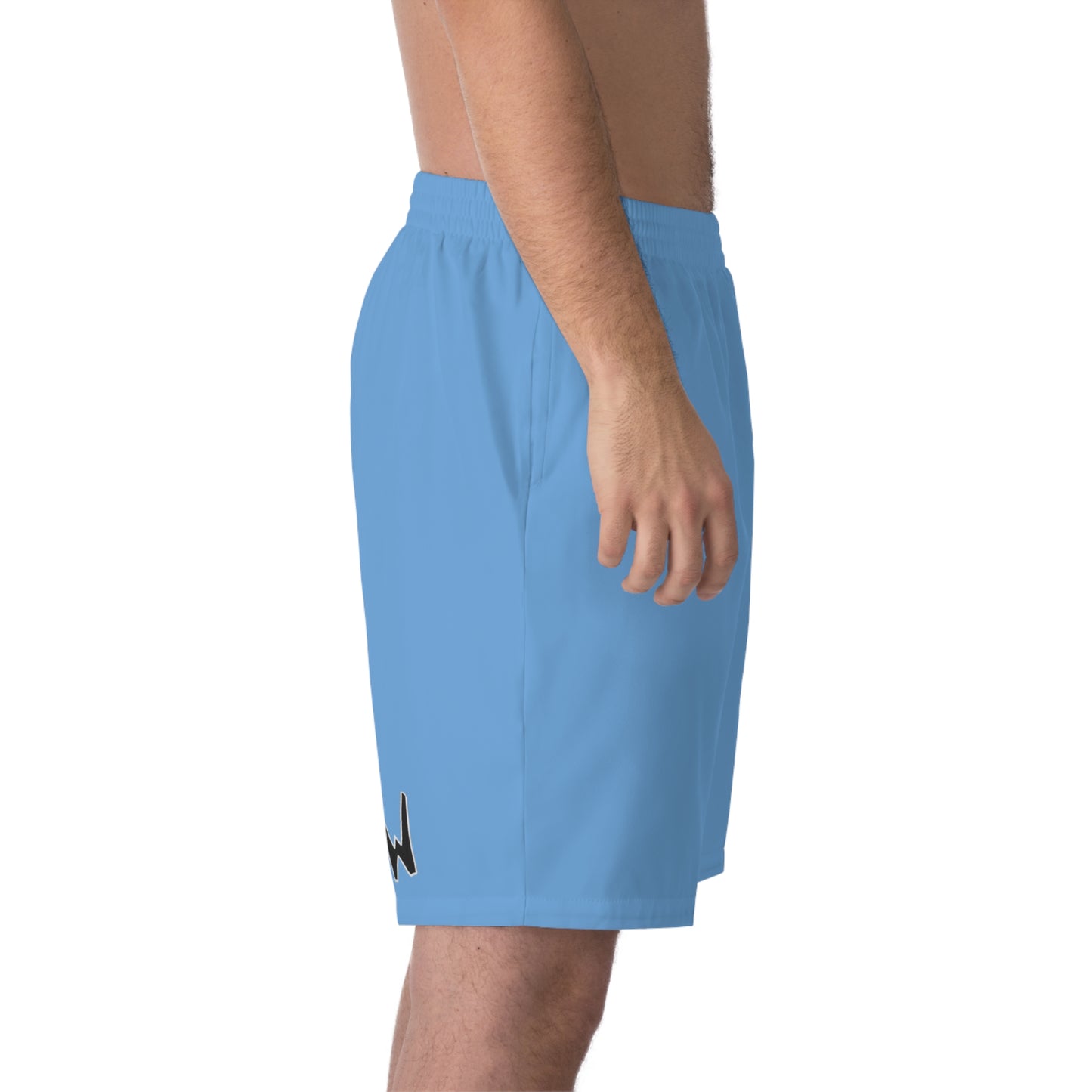 K.A.W. Men's Elastic Beach Shorts Blue/Black