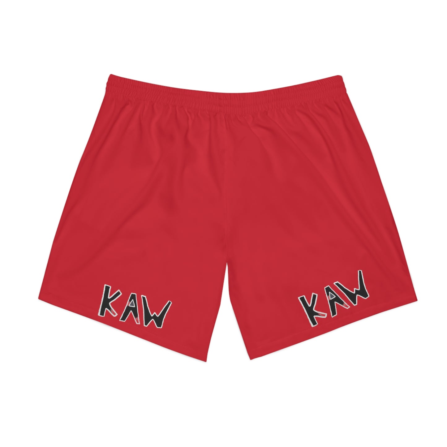K.A.W. Men's Elastic Beach Shorts Red/Black