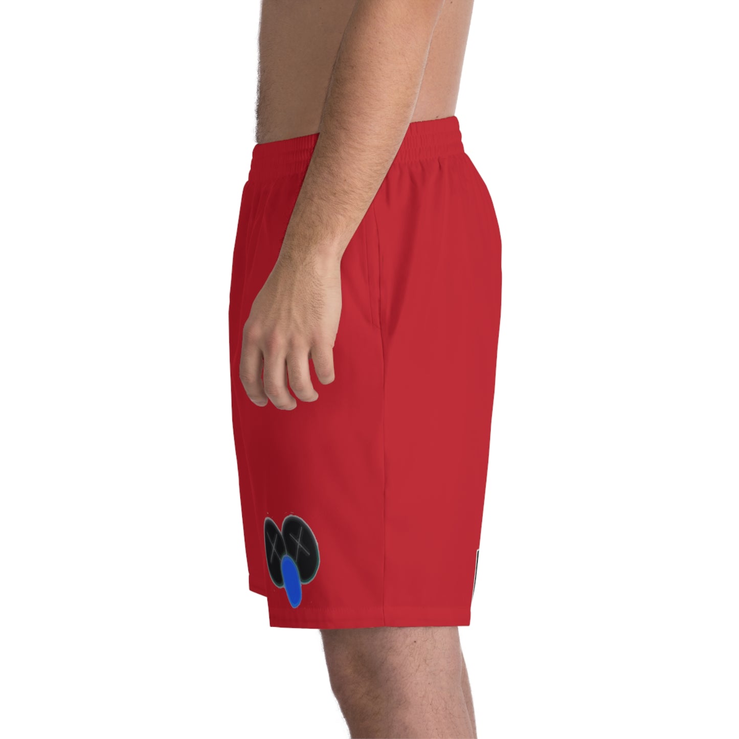 K.A.W. Men's Elastic Beach Shorts Red/Black