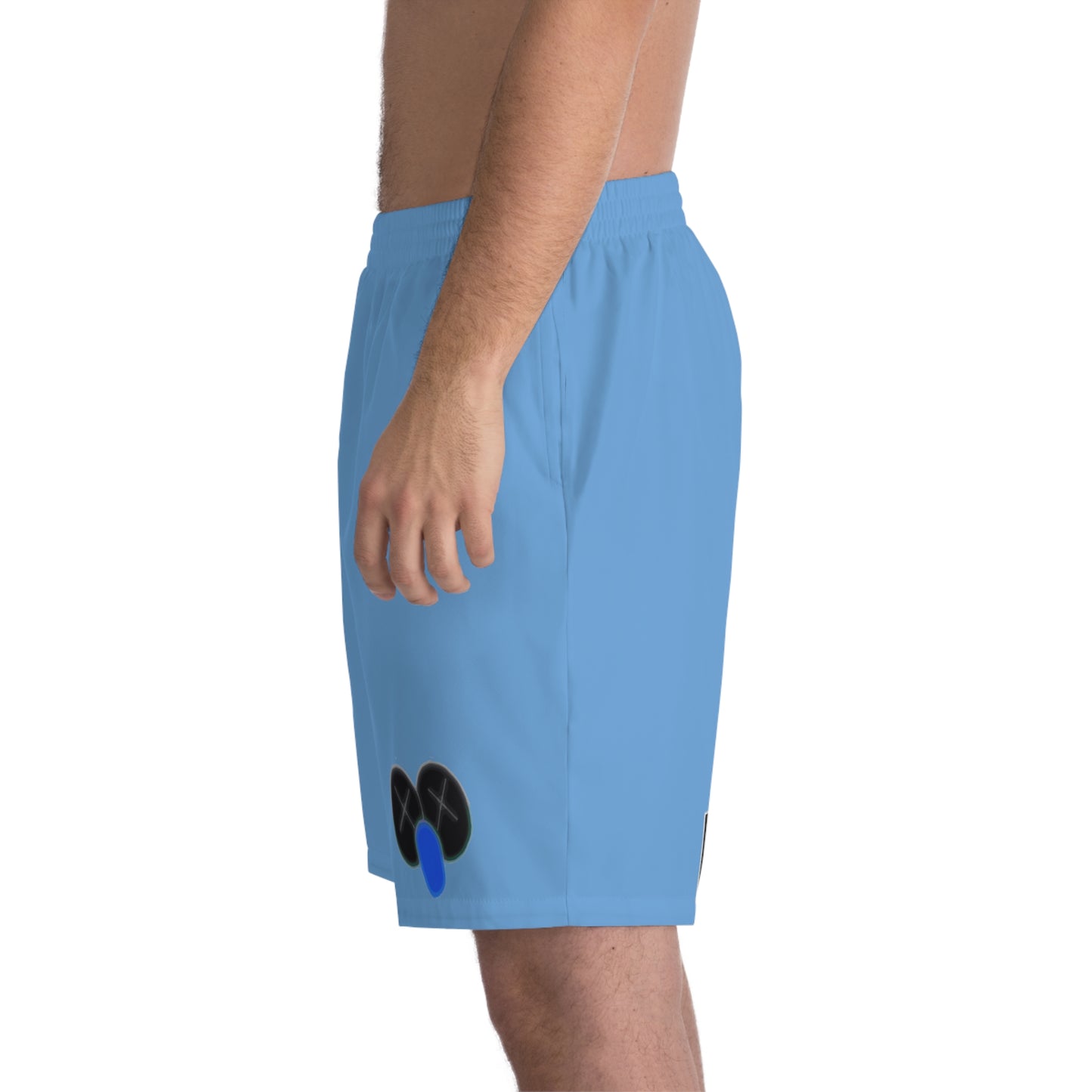 K.A.W. Men's Elastic Beach Shorts Blue/Black
