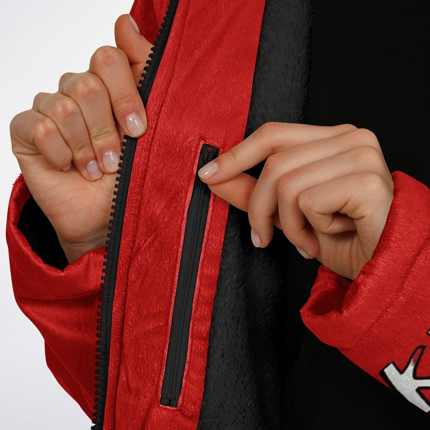 K.A.W GIVE A DOG A BONE Zipper Cloak