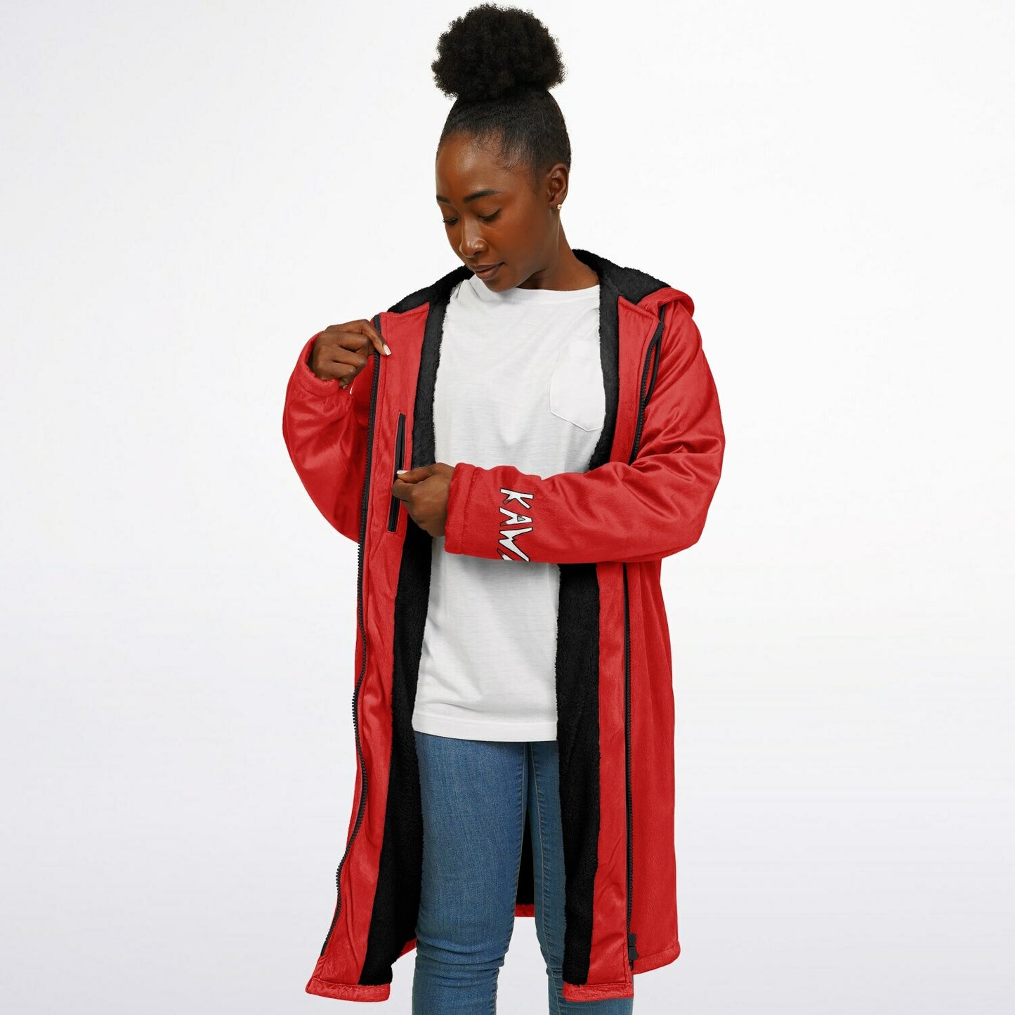 K.A.W GIVE A DOG A BONE Zipper Cloak