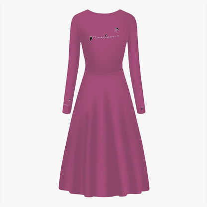FREEDOM Women's Long-Sleeve One-piece Dress