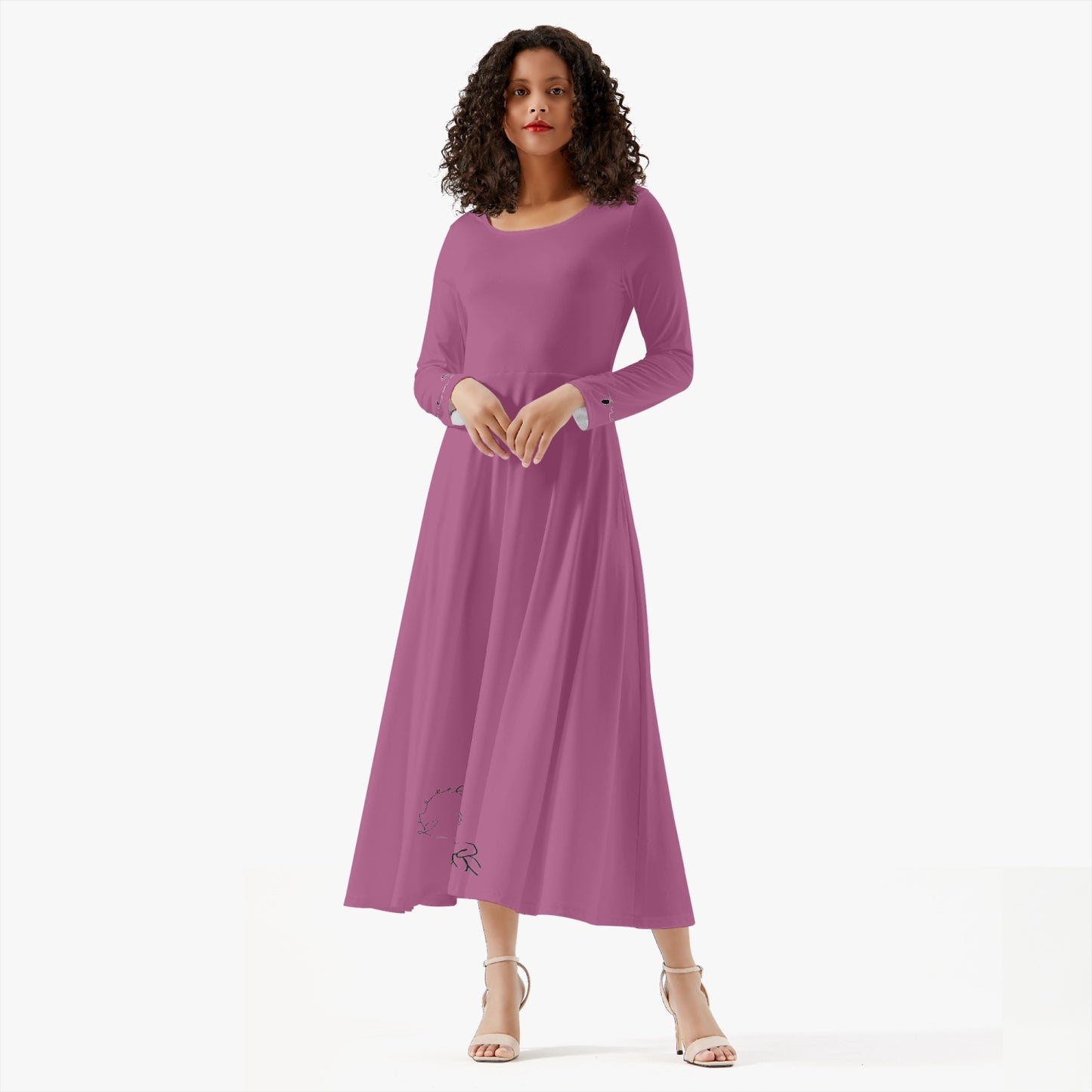 FREEDOM Women's Long-Sleeve One-piece Dress