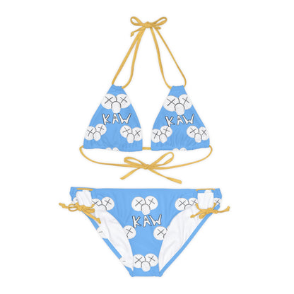 K.A.W. Strappy Bikini Set Blue
