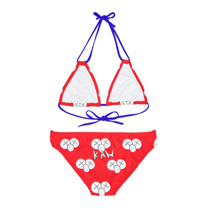 K.A.W. Strappy Bikini Set Red